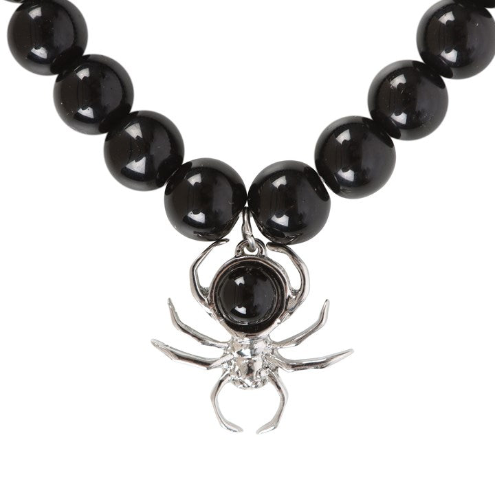 Black Obsidian 'Spider' Bracelet