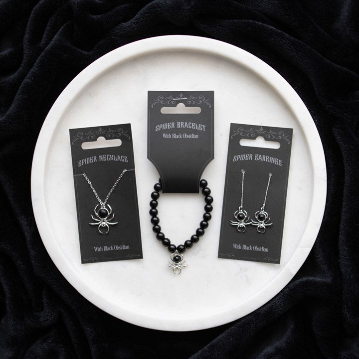 Black Obsidian 'Spider' Bracelet