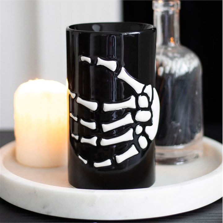 Skeleton Hand Wax Melter I Oil Burner