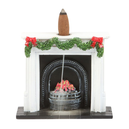 'Christmas Fireplace' ~ Backflow ~ Incense Cone Burner