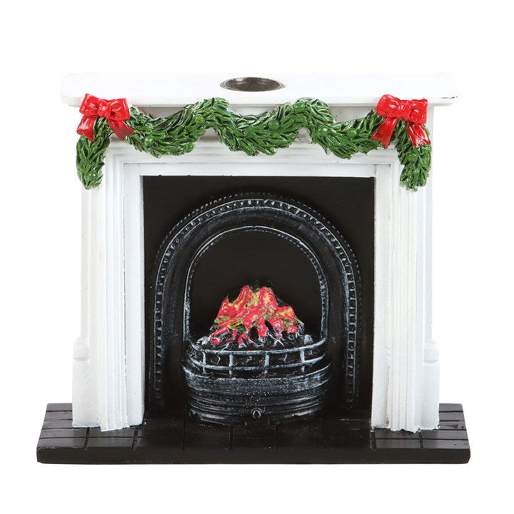 'Christmas Fireplace' ~ Backflow ~ Incense Cone Burner