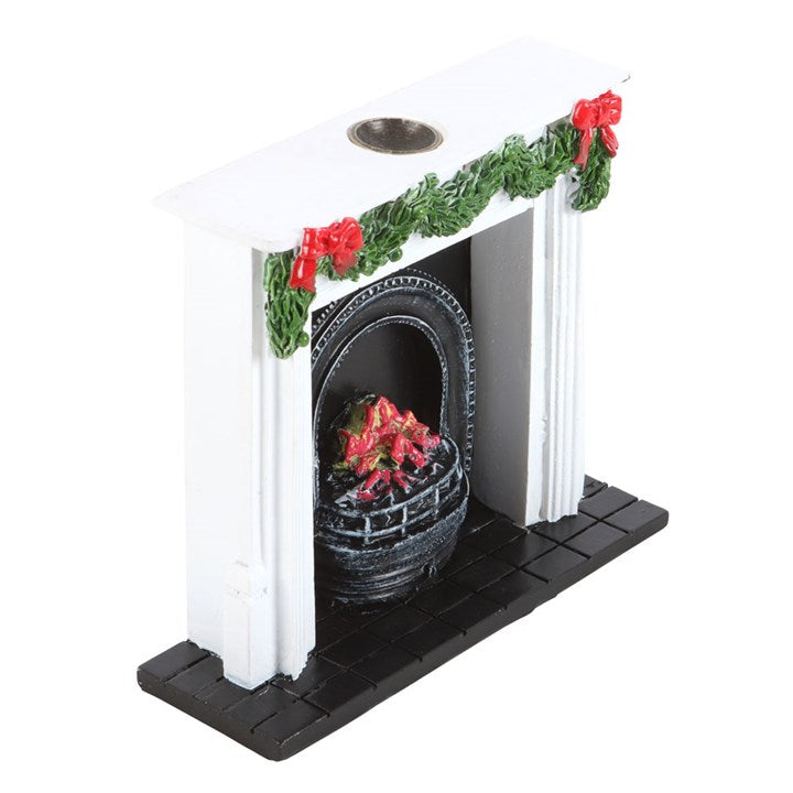 'Christmas Fireplace' ~ Backflow ~ Incense Cone Burner