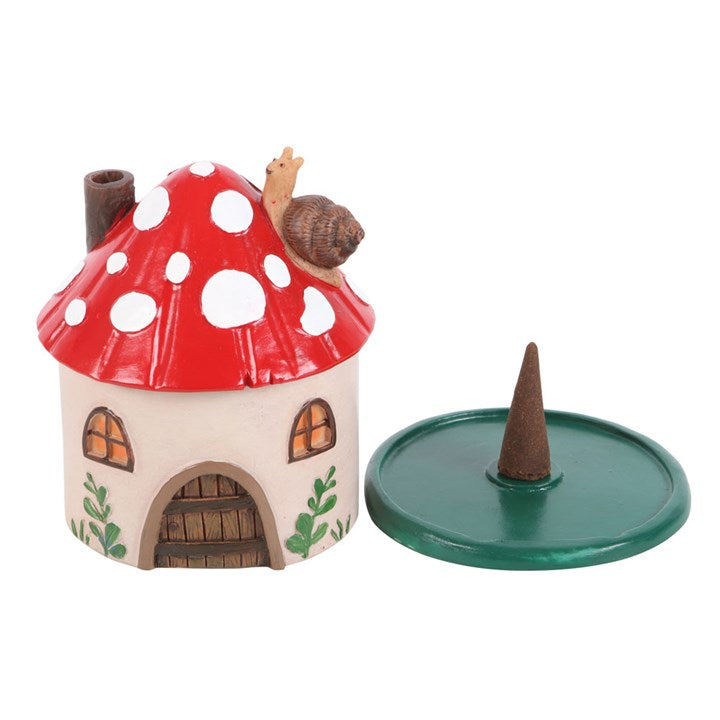 'Mushroom House' Incense Cone Burner
