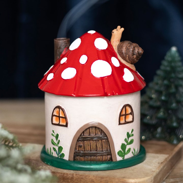 'Mushroom House' Incense Cone Burner
