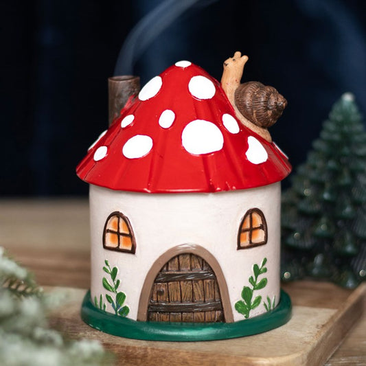 'Mushroom House' Incense Cone Burner