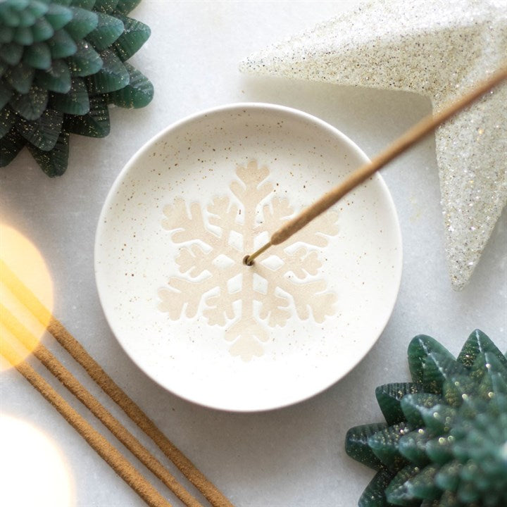 Snowflake Incense Dish for Sticks + Cones
