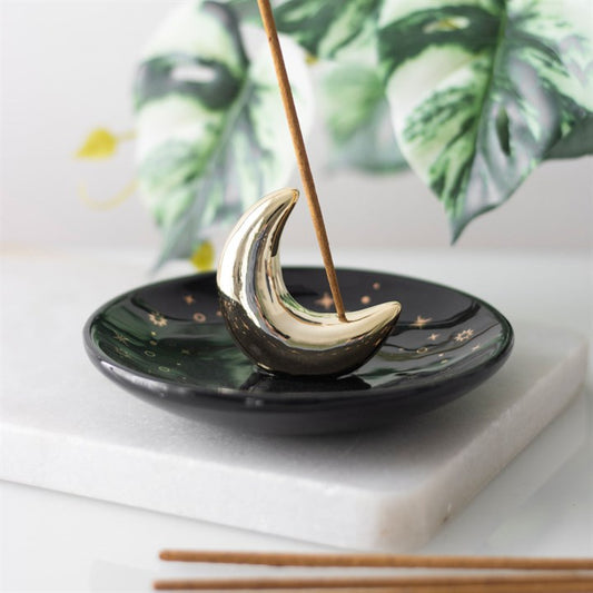 3D Crescent Moon Incense Stick Holder