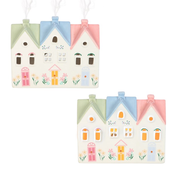 Pastel House Incense Cone Burner I Tealight Holder