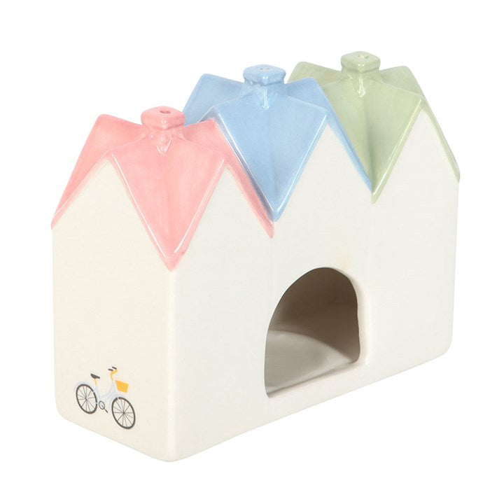 Pastel House Incense Cone Burner I Tealight Holder