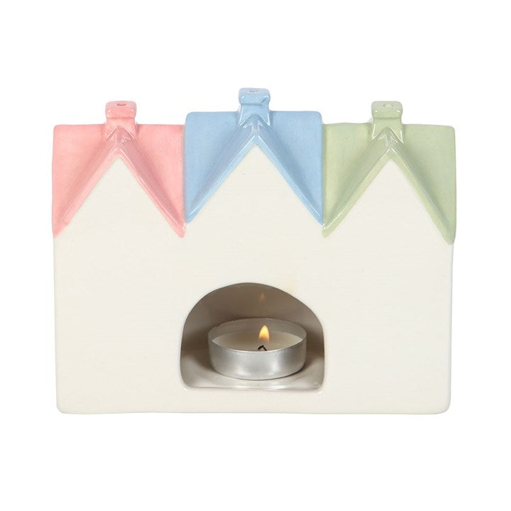 Pastel House Incense Cone Burner I Tealight Holder