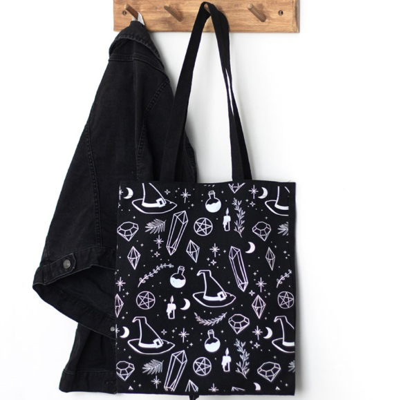 Modern mystic tote canvas shopper bag