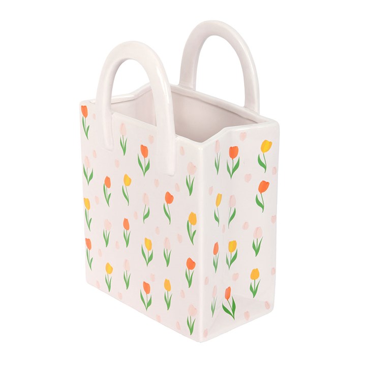 Tulip Bag Ceramic Flower Vase