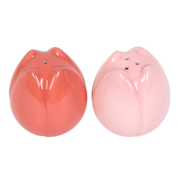 Tulip-Shaped Salt and Pepper Shakers