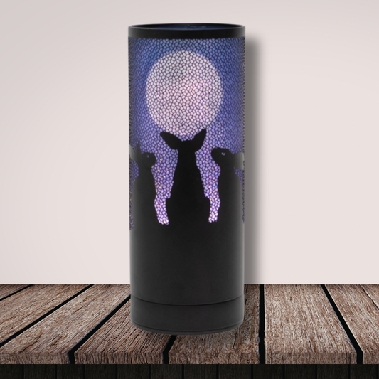 Electric wax melter and aroma lamp with captivating moon-gazing-hare design.