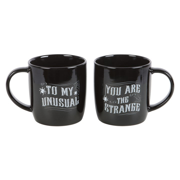 'Strange and Unusual' Mug ~ Set of 2