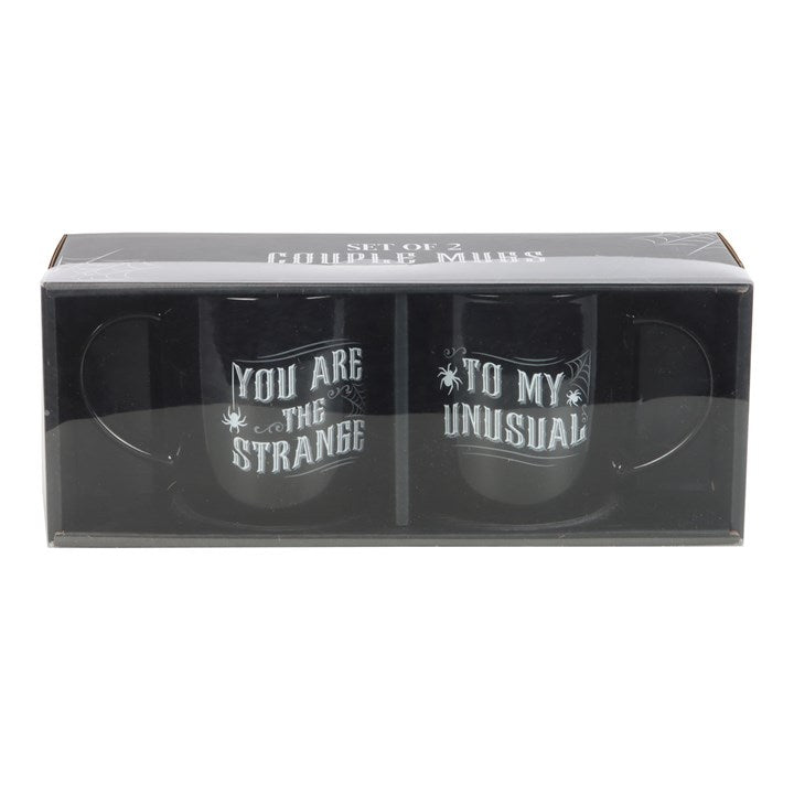 'Strange and Unusual' Mug ~ Set of 2