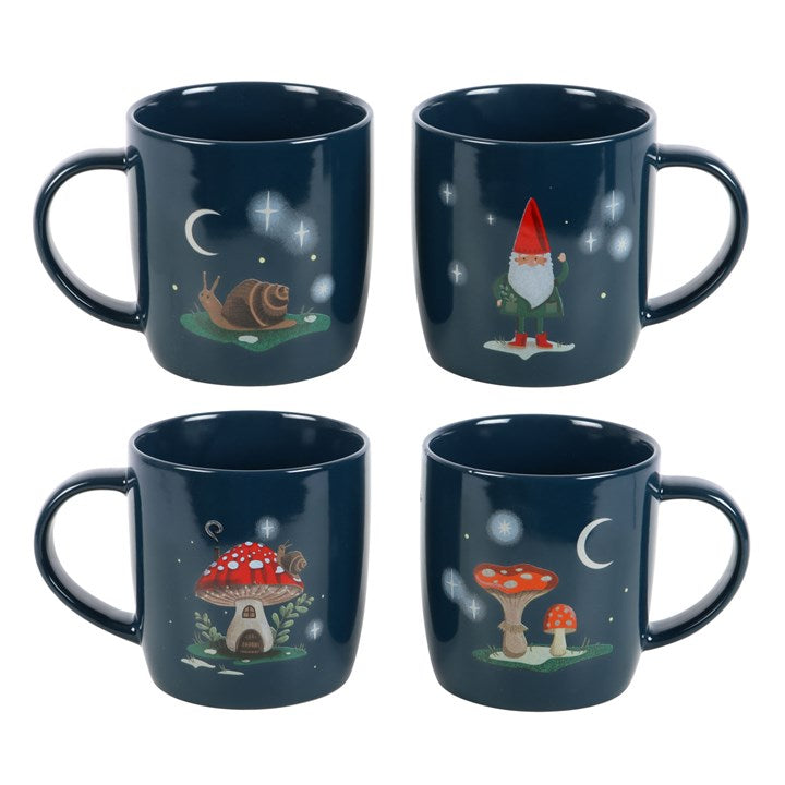 'Gnome Sweet Gnome' Mugs ~ Set of 4