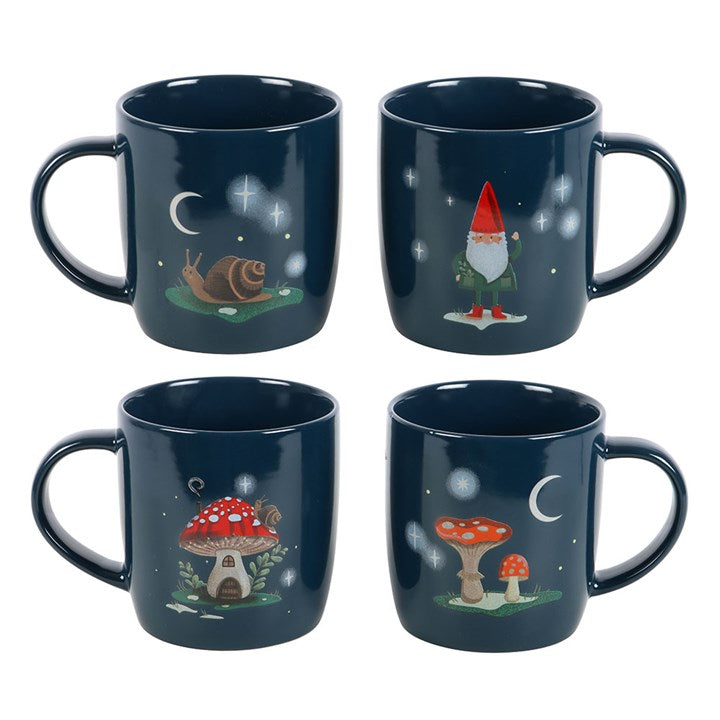 'Gnome Sweet Gnome' Mugs ~ Set of 4