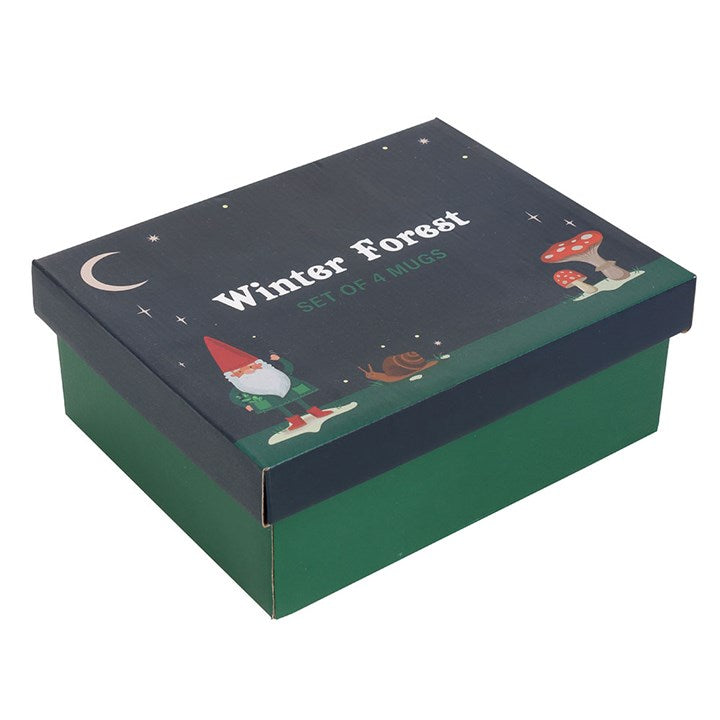 'Gnome Sweet Gnome' Mugs ~ Set of 4