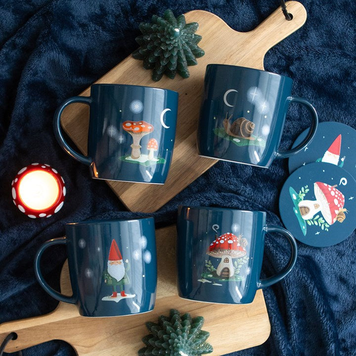 'Gnome Sweet Gnome' Mugs ~ Set of 4