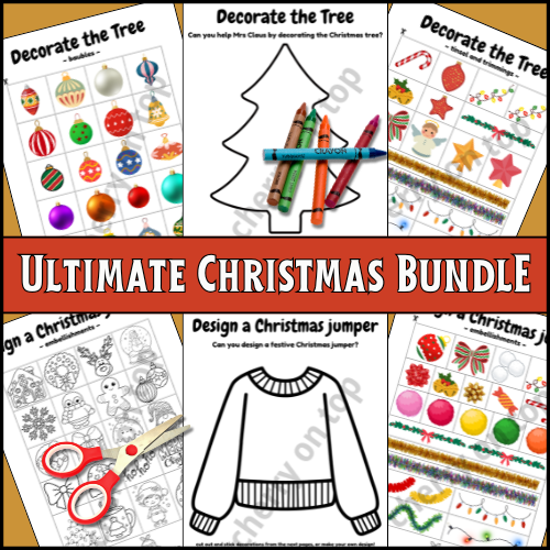 COMPLETE Christmas Bundle I Games, Puzzles & Crafts for Ages 5-12 I Instant Download