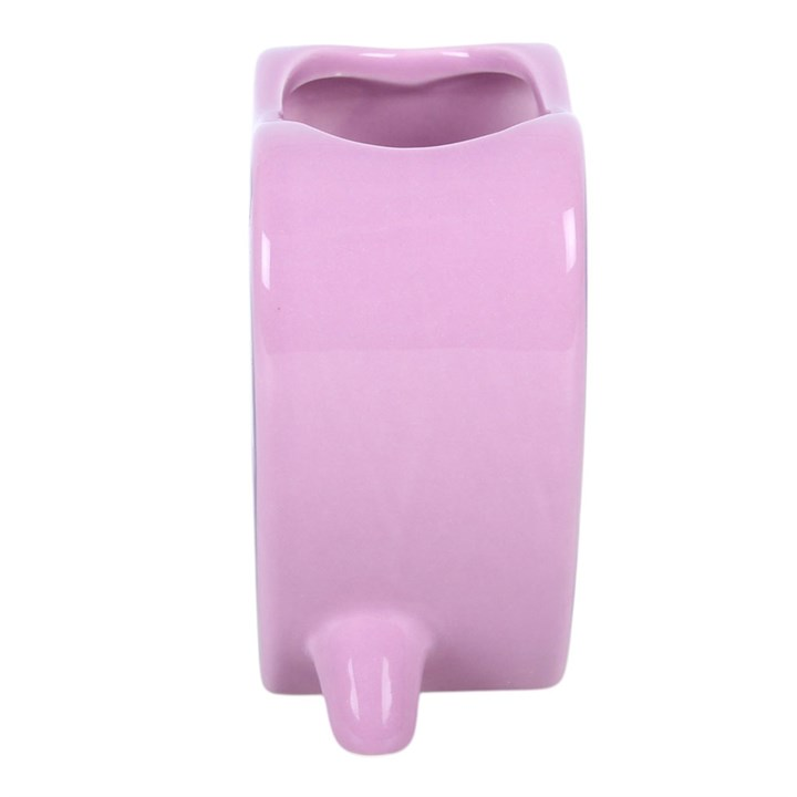 Pastel hued planchette shaped flower vase with charming celestial accents.