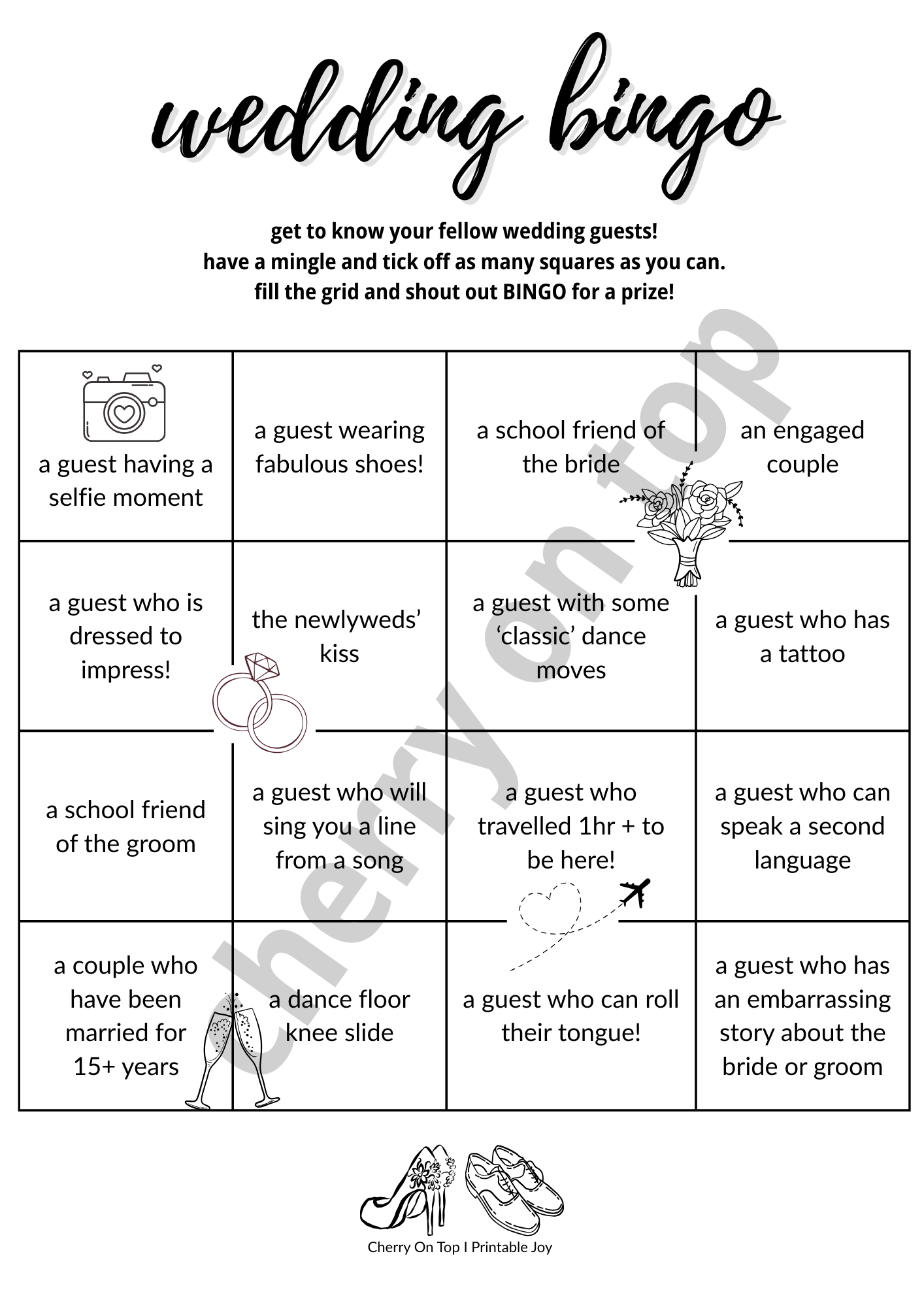 Wedding Game Bundle: All Grown Up Games & Kids Activity Pack I Instant Download