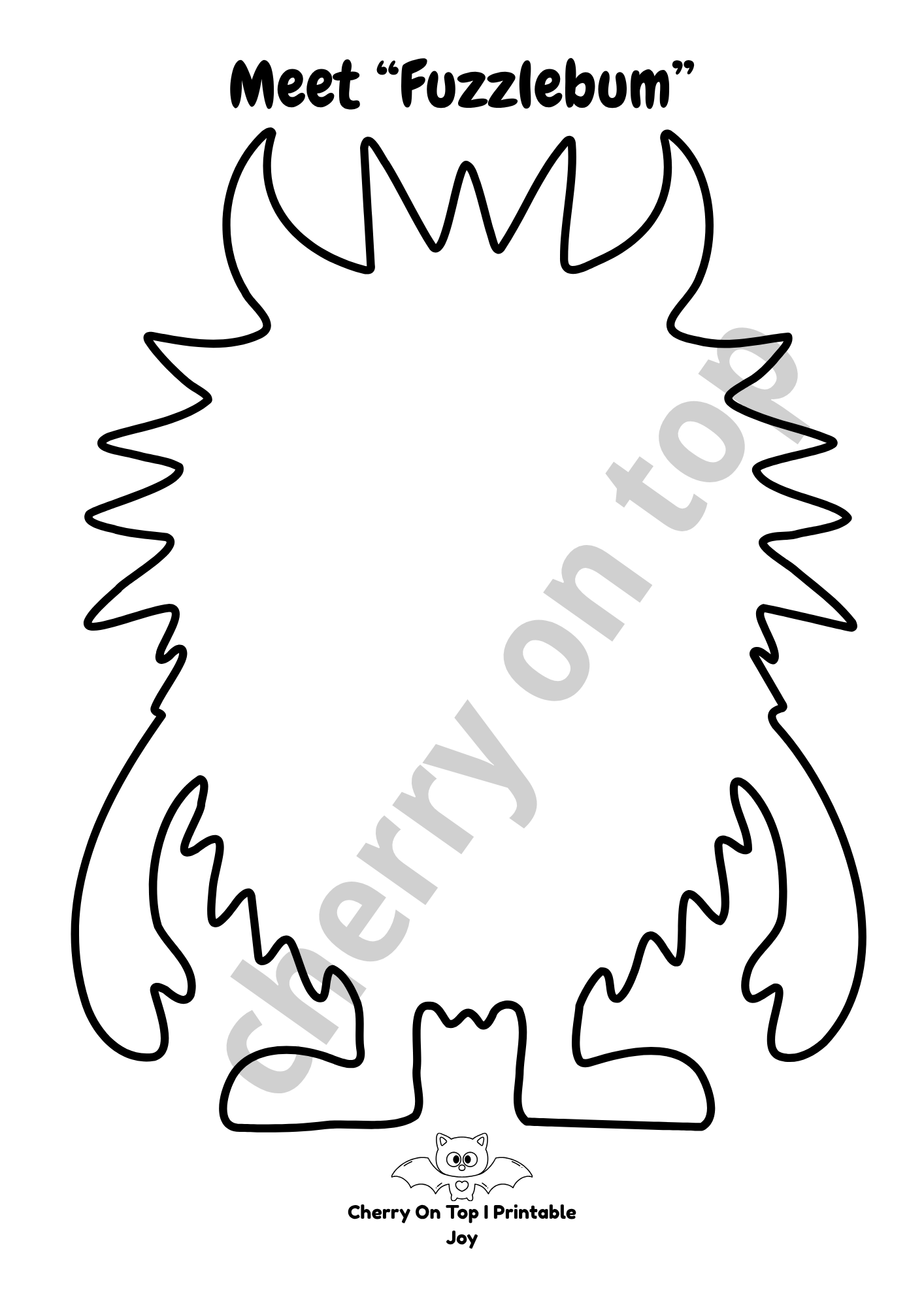 Build-A-Monster: Halloween Craft Activity Pack I Instant Download