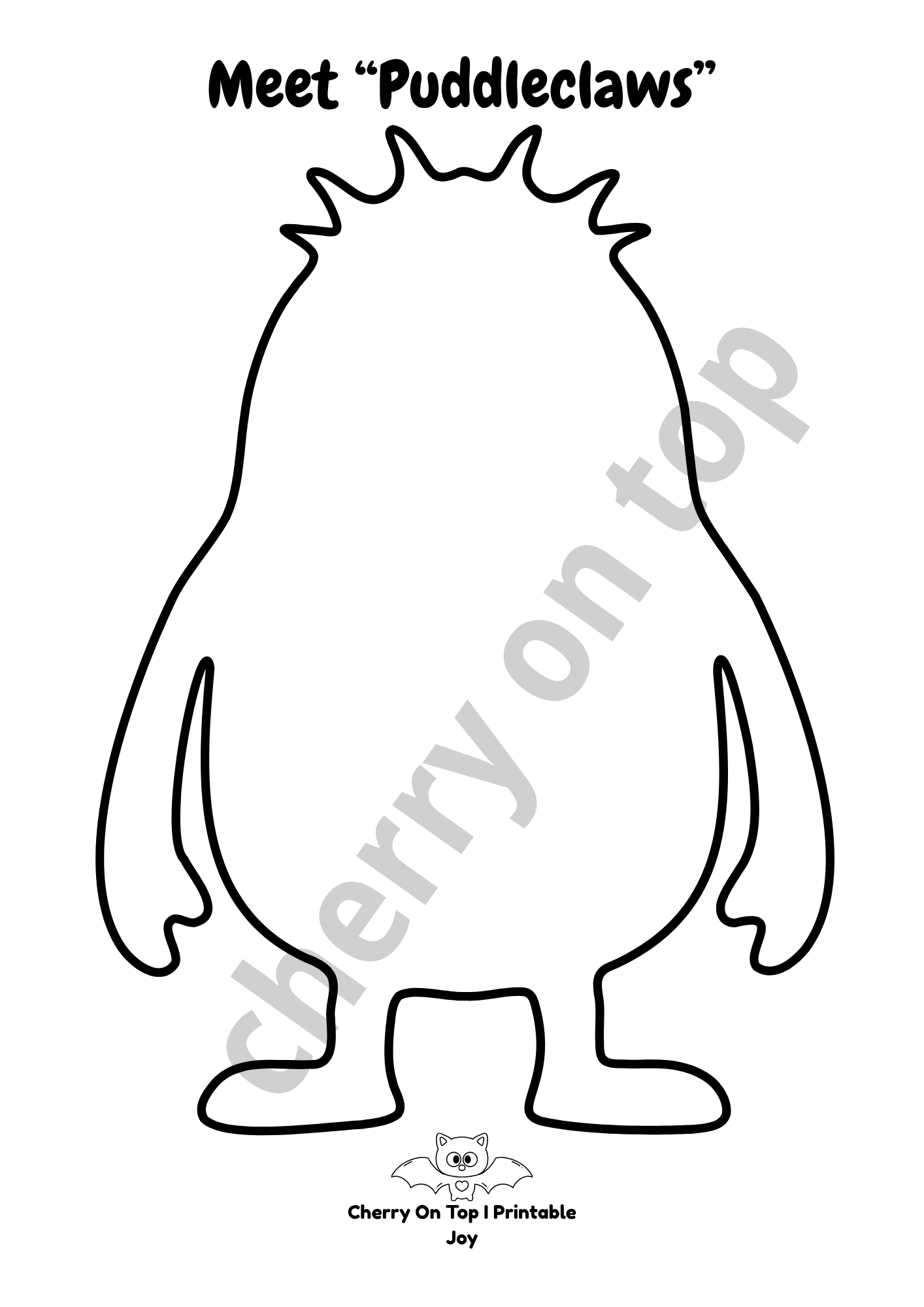 Build-A-Monster: Halloween Craft Activity Pack I Instant Download