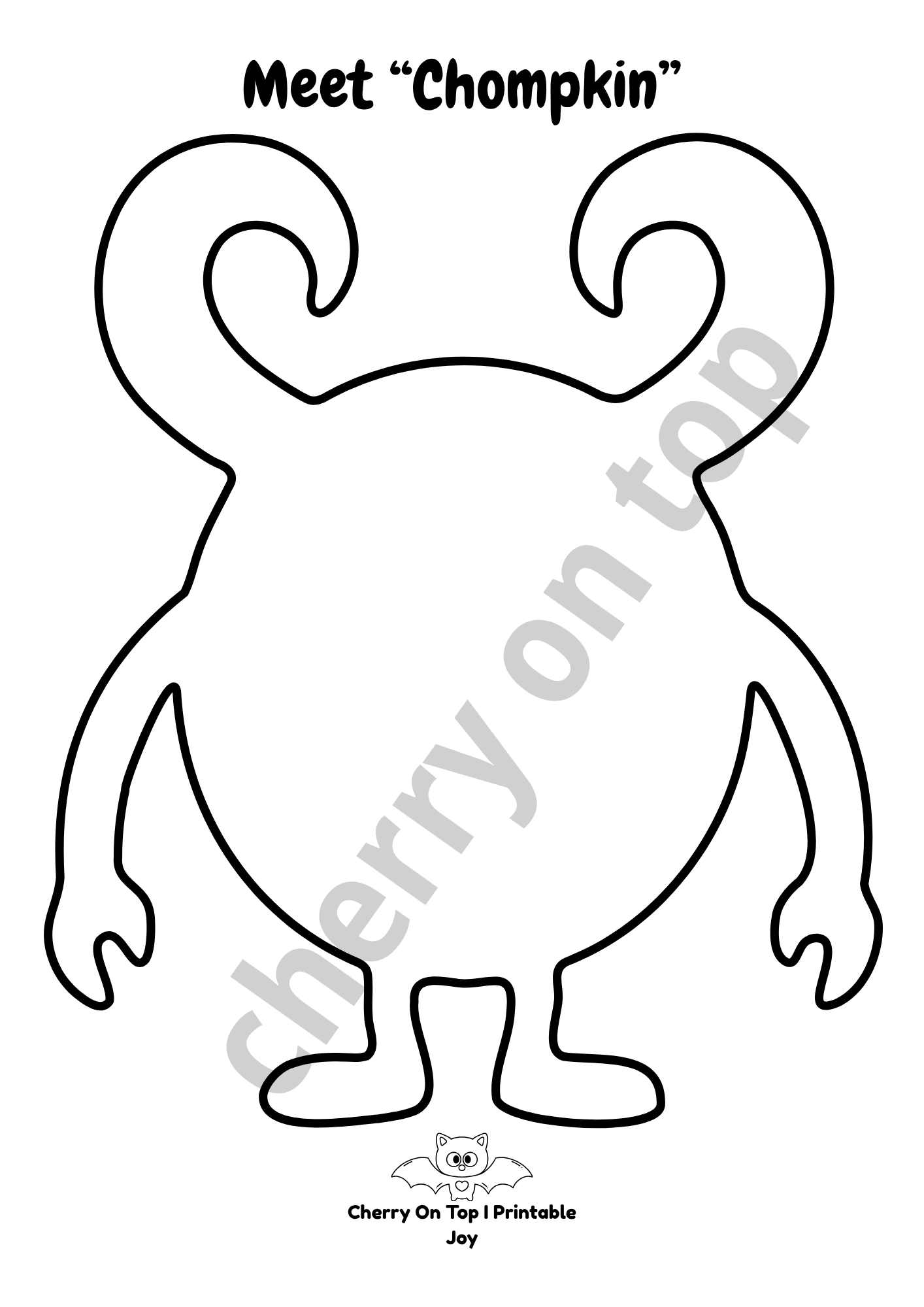 Build-A-Monster: Halloween Craft Activity Pack I Instant Download