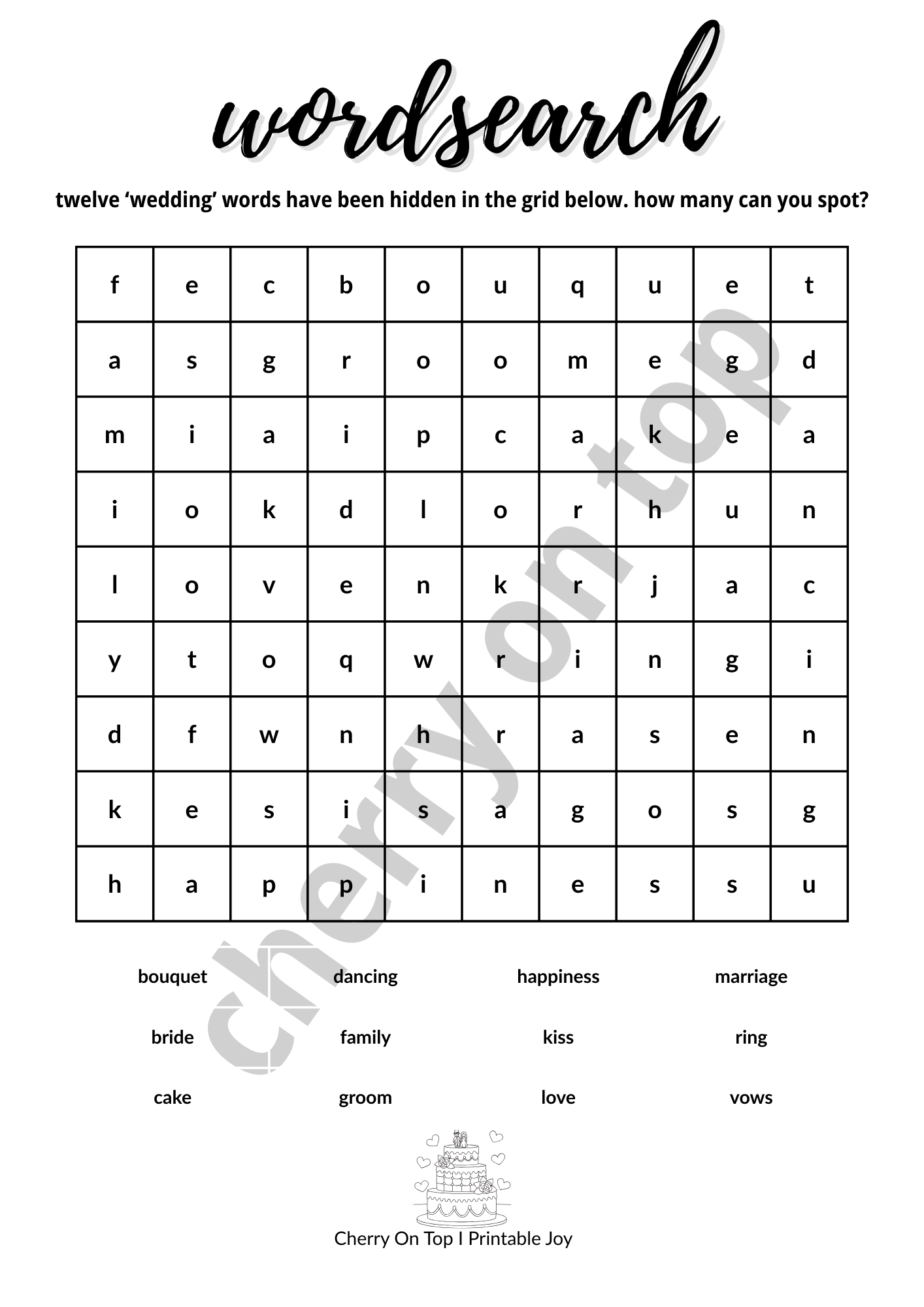 Wedding Bundle - Kids Activity Pack I Instant Download