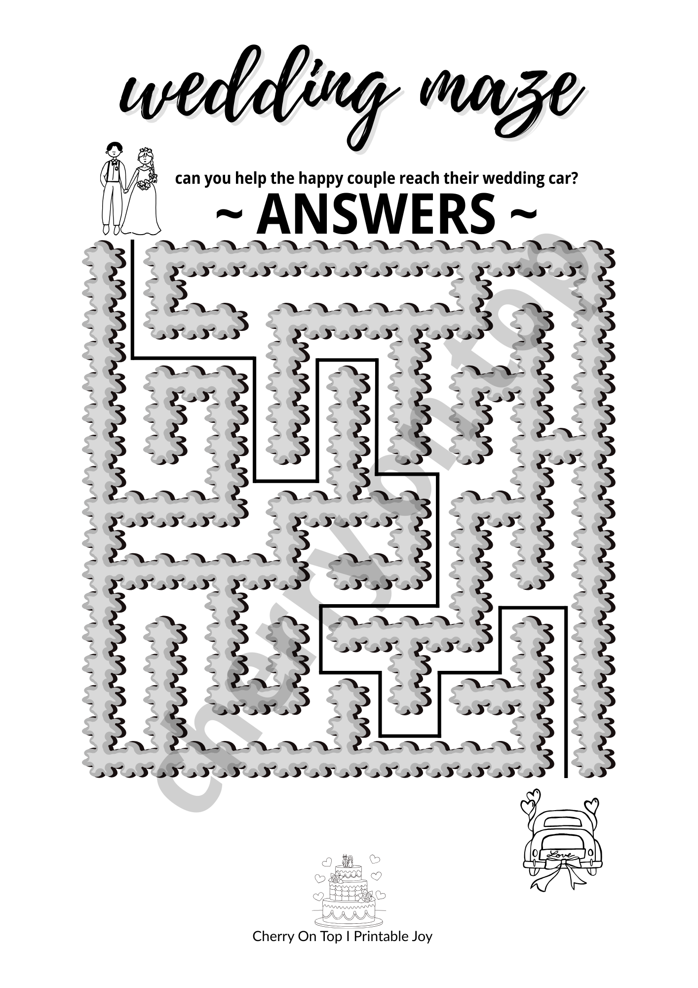 Wedding Game Bundle: All Grown Up Games & Kids Activity Pack I Instant Download