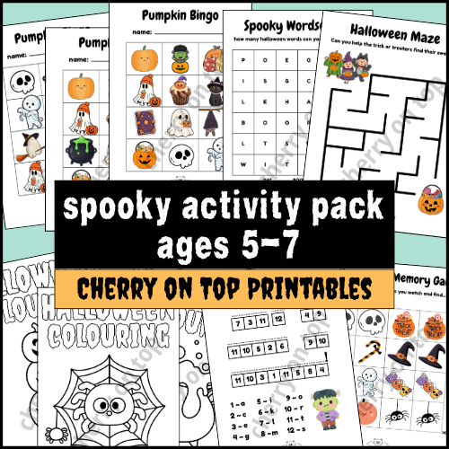 Halloween Shenanigans Bundle: 5-7 years I Games & Activities I Instant Download