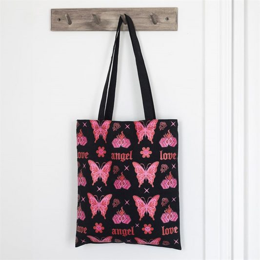 'Flaming Butterfly' Print Tote Bag