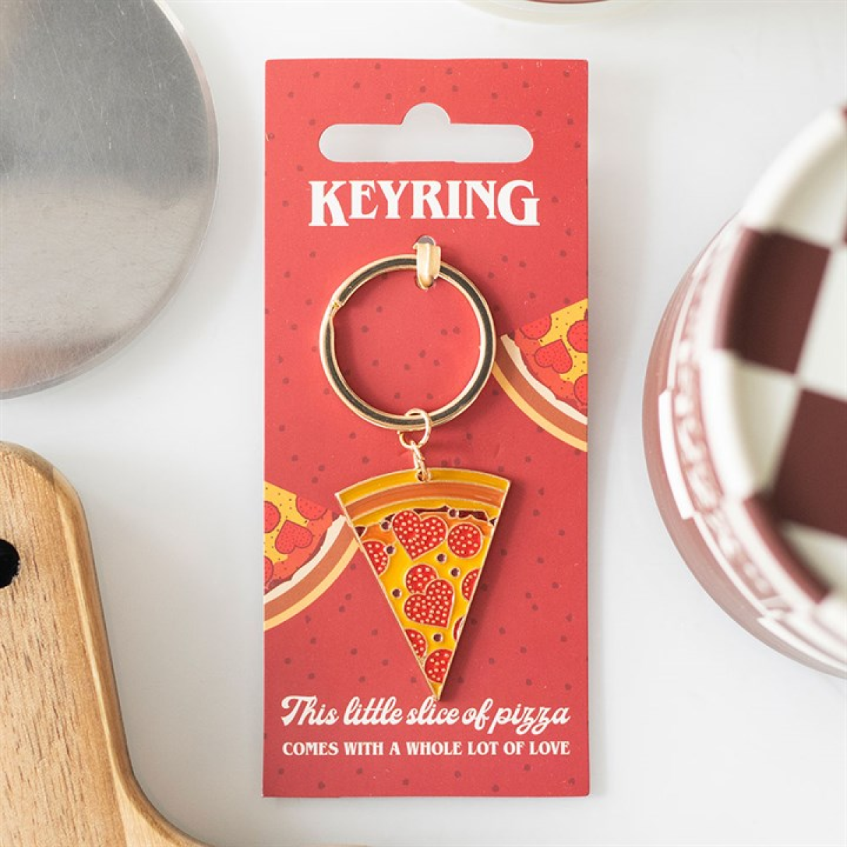 'Pizza Slice' Keyring