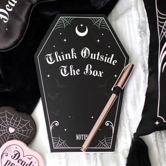 'Think Outside The Box' Coffin-Shaped Notebook