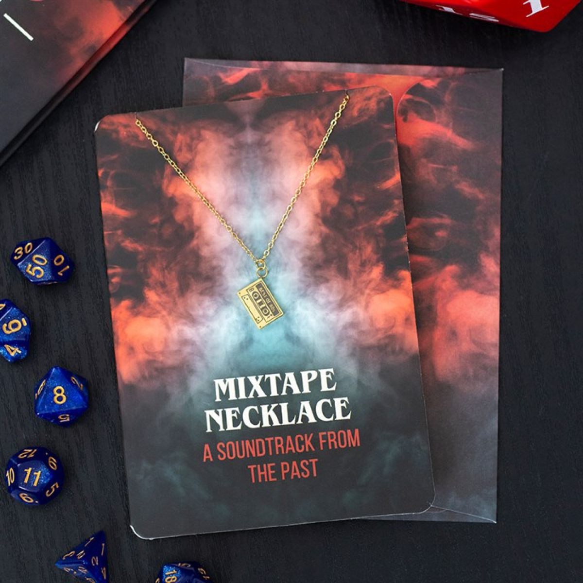 Stranger Things inspired 'Mixtape Necklace' + Greeting Card