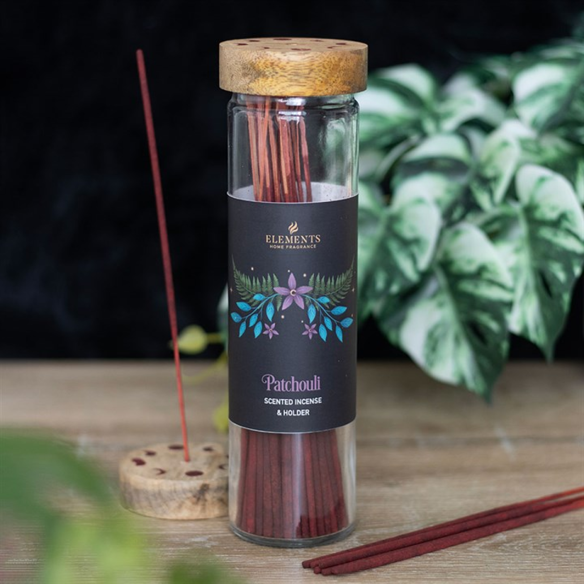 'Dark Forest' Patchouli Incense Sticks & Holder