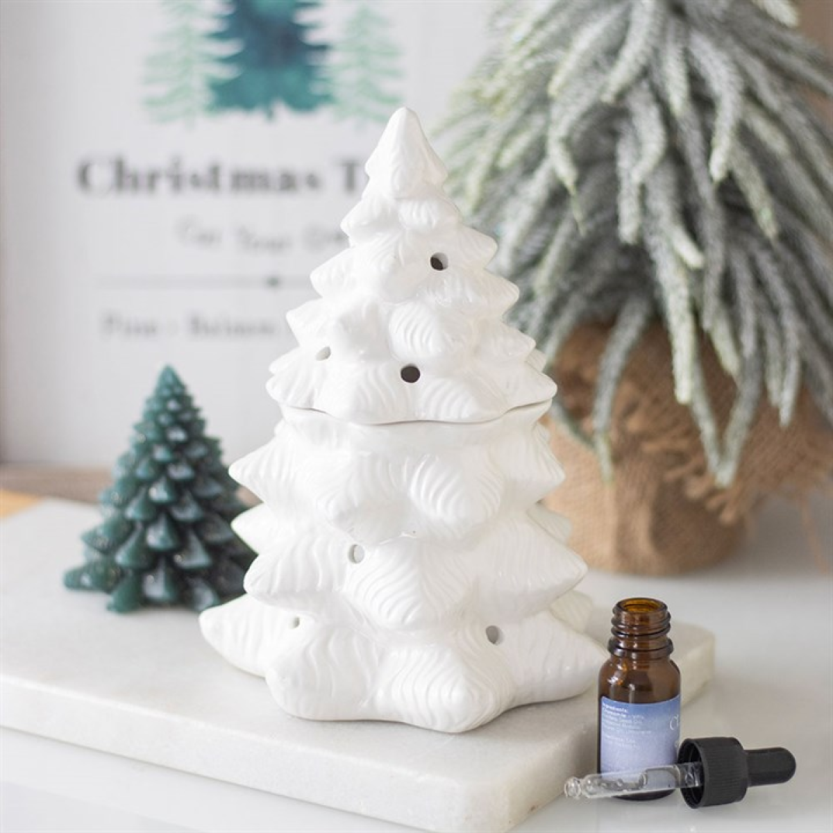 White Fir Tree Wax Melter I Oil Burner