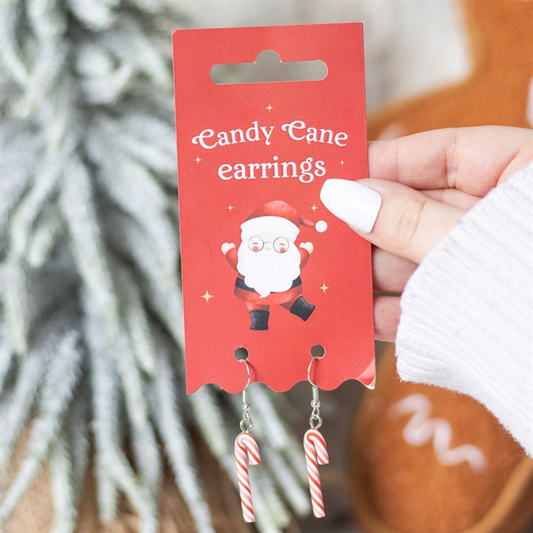 'Candy Cane' Dangly Earrings