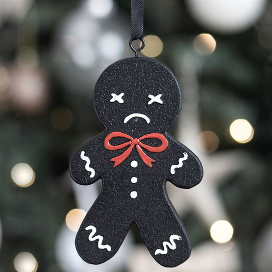 'Spooky Gingerbread Man' Christmas Tree Decoration