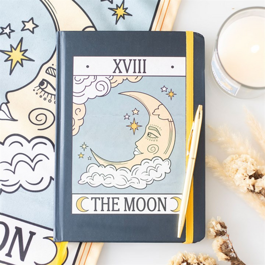 'The Moon' Vintage Tarot A5 Notebook