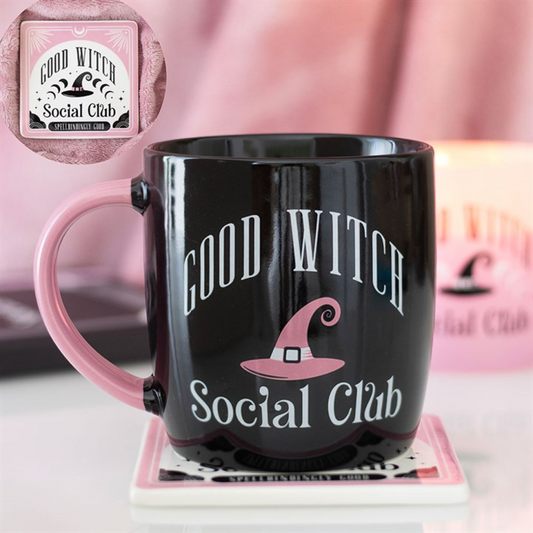 Wicked-inspired 'Good Witch Social Club' Mug + Coaster Gift Set