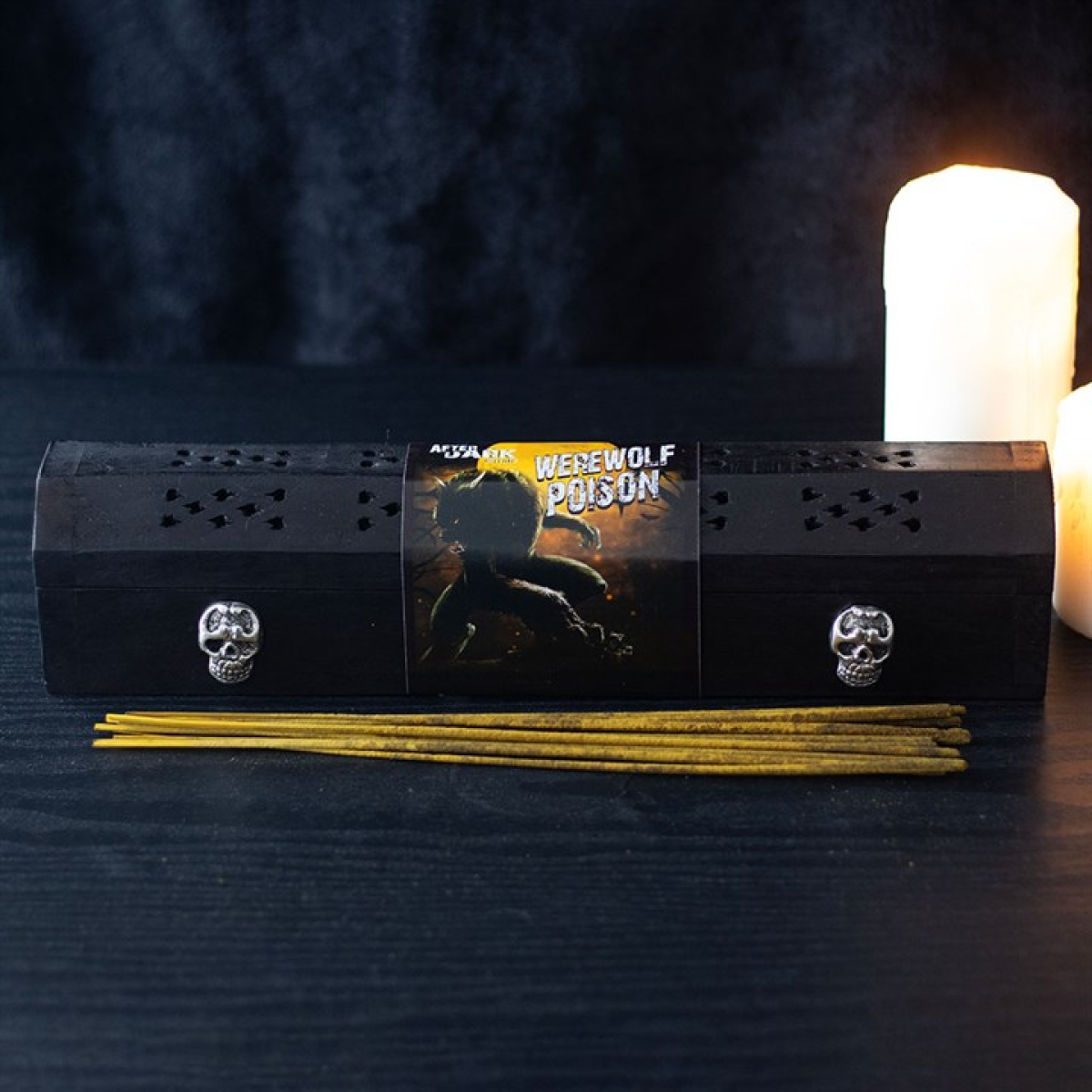 'Werewolf Poison' Incense Sticks, Holder & Storage Box ~ Gift Set