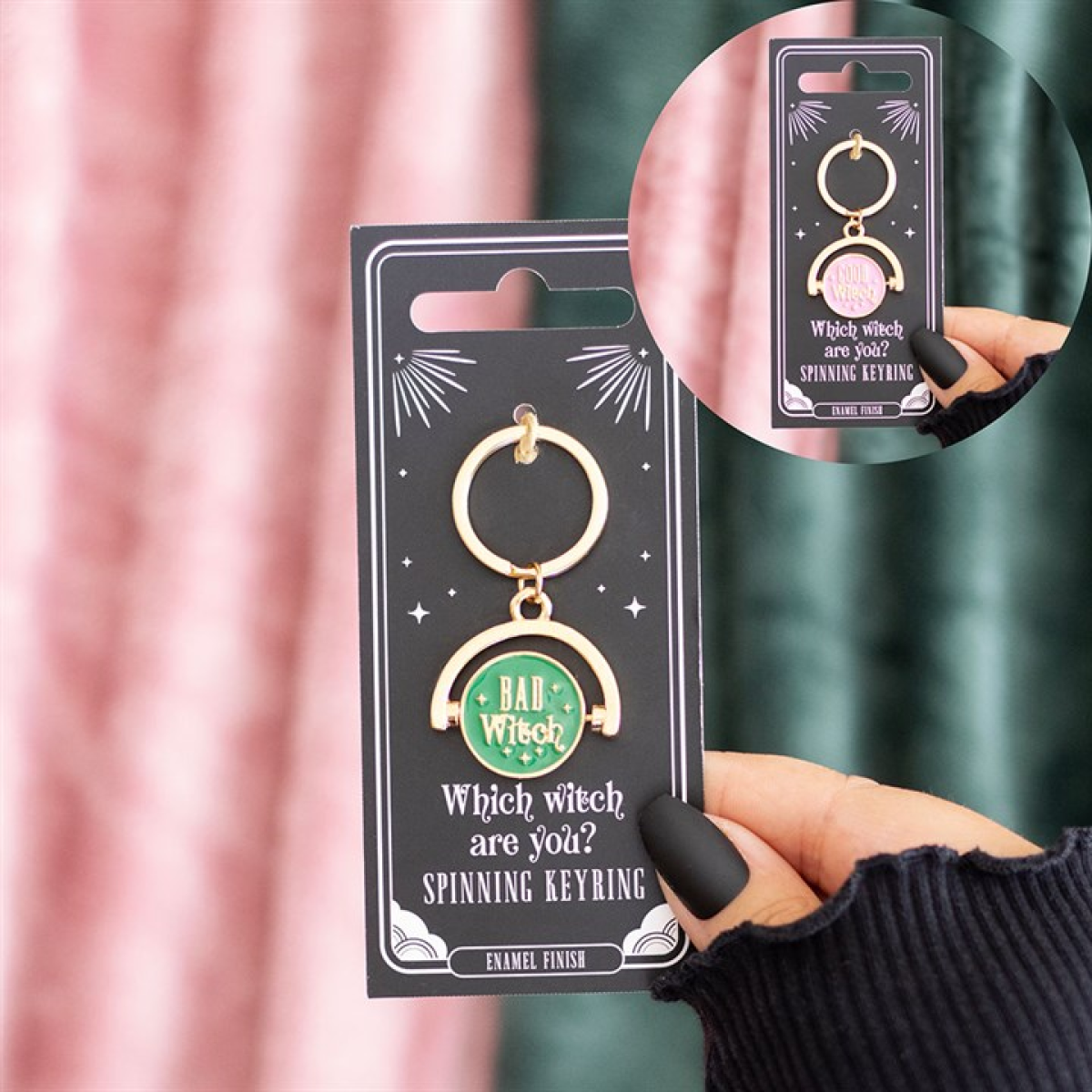Wicked-Inspired 'Which Witch Are You?' Spinning Keyring