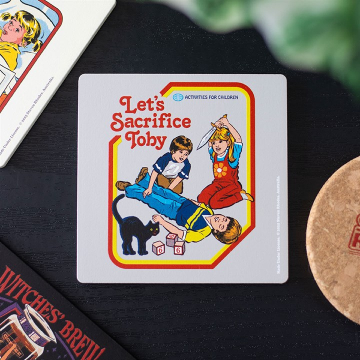 'Let's Sacrifice Toby' Coaster by Steven Rhodes