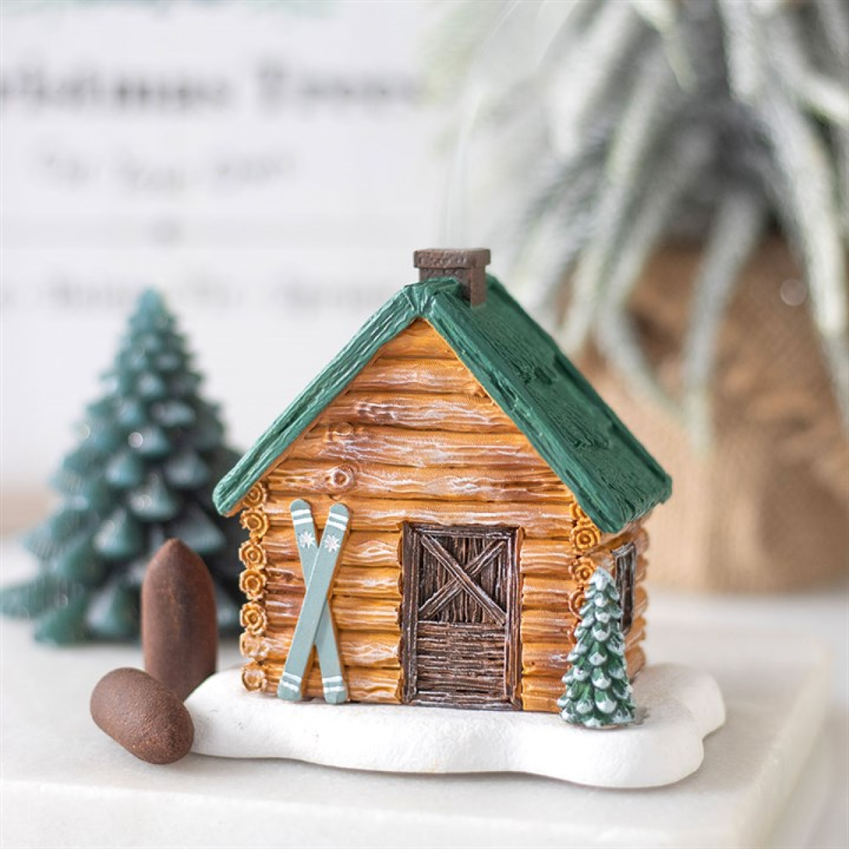 Ski Chalet Incense Cone Burner