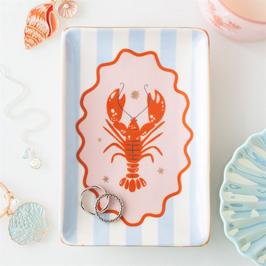 Striped Lobster Trinket Dish