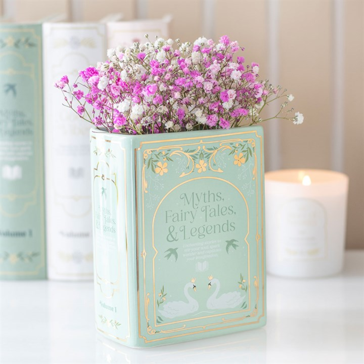 'Myths, Fairy Tales & Legends' Book Vase