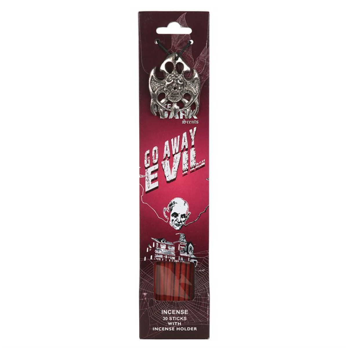 'Go Away Evil' Incense Sticks with Holder ~ Gift Set